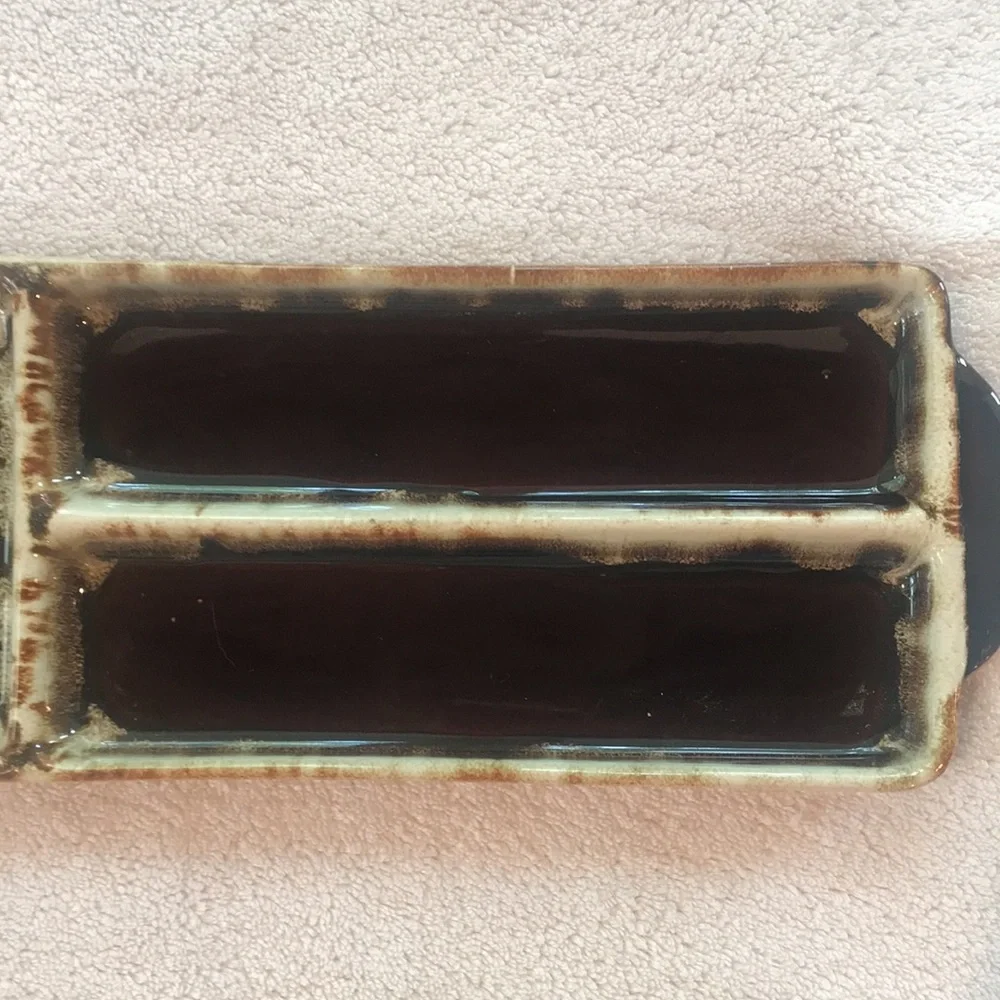 Tray Divided Serving Tray Glass